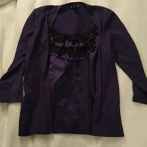 blouse and cardigan M